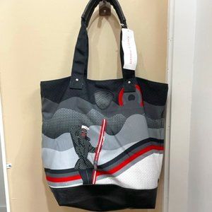 Krimson Klover Black, Red and White Ski  Tote NWT